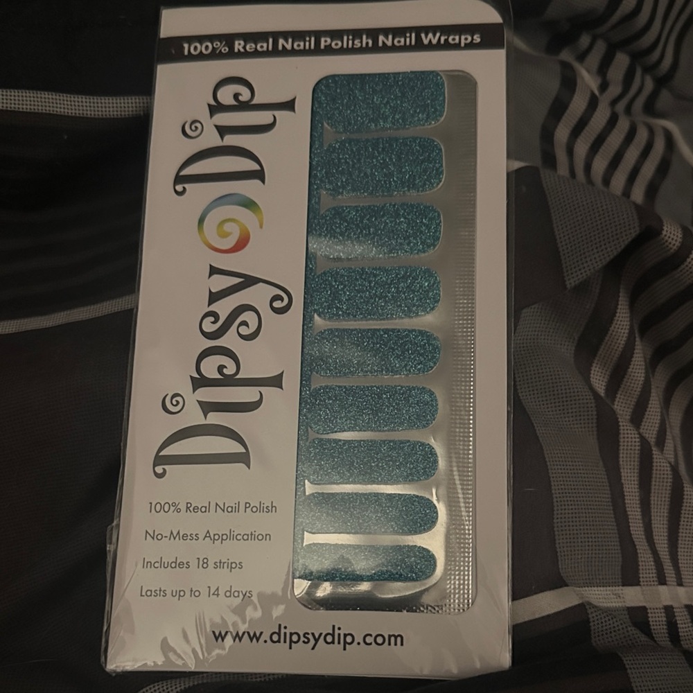 Blue Nail Polish Wraps